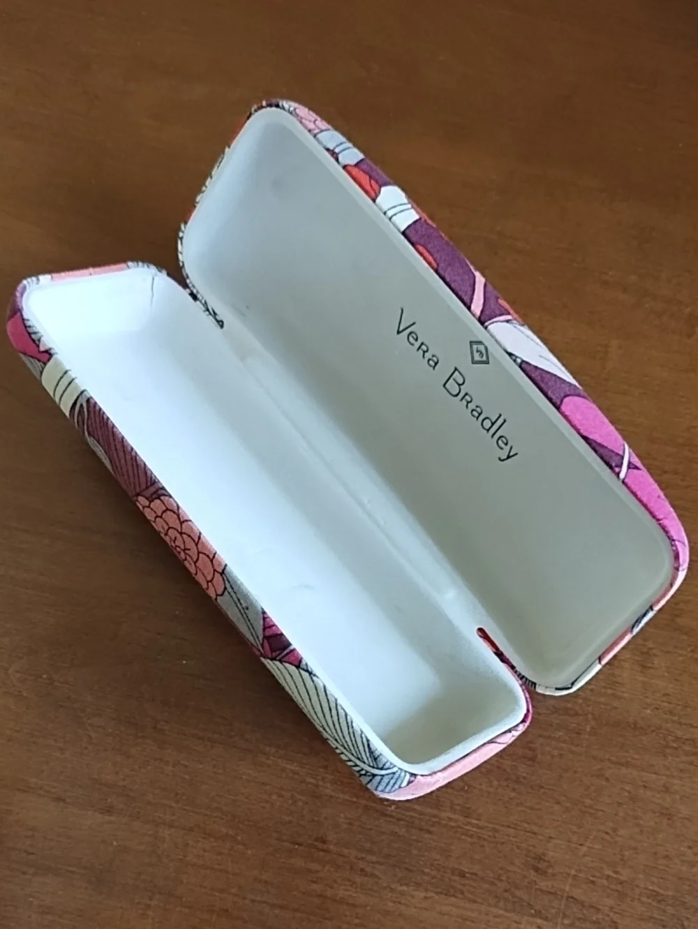 Vera Bradley Sunglasses Case Boho Hippie Summer Bright Pink Red Burgundy Cream
